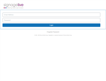 Tablet Screenshot of login.signagelive.com